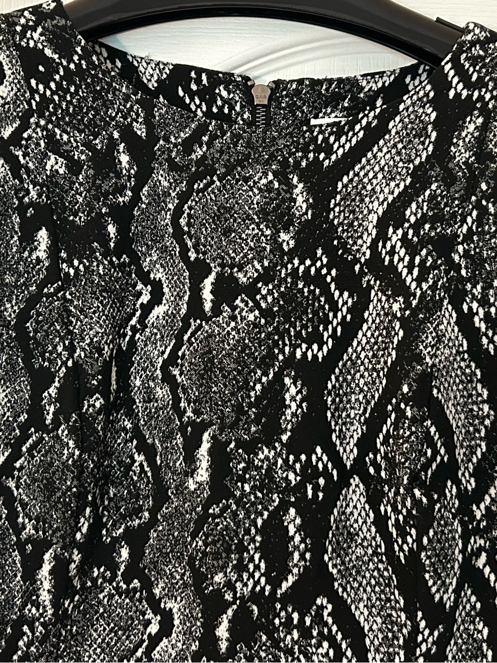 Calvin Klein Black & Gray Snake-Print Sheath Dress - Picture 3 of 5